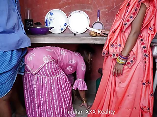 Indian portray Family in Cookhouse XXX in hindi porn video