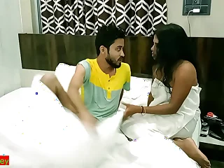 Indian hot xxx teen girl hardcore sex with teen boy at luxury hotel! Hindi sex